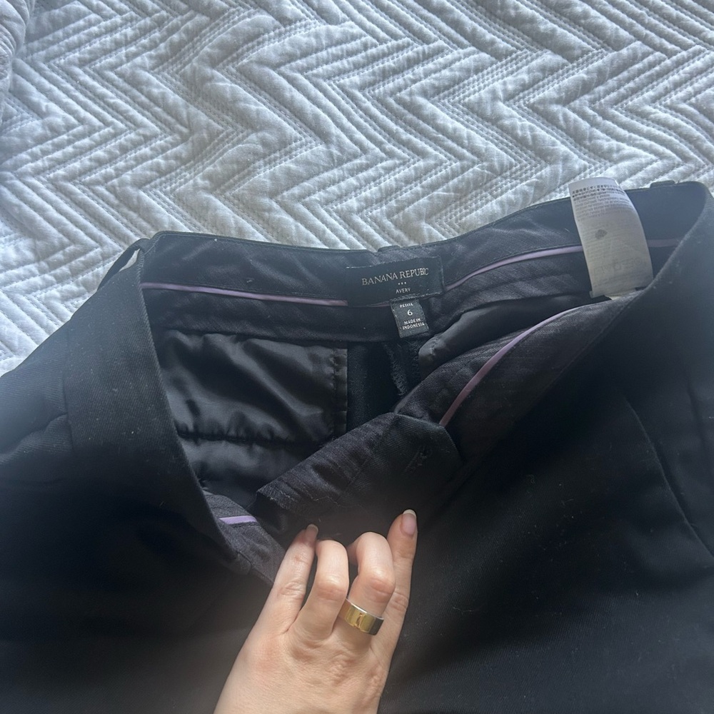 Banana Republic Petite Straight Ankle Leg Trouser Pants